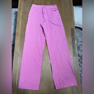 SHEIN Fuchsia Wide Leg Pants